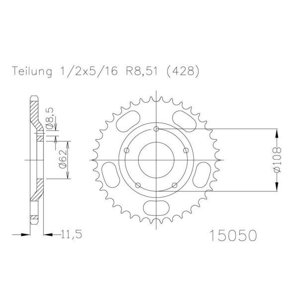 ESJOT Sprocket, 53 teeth