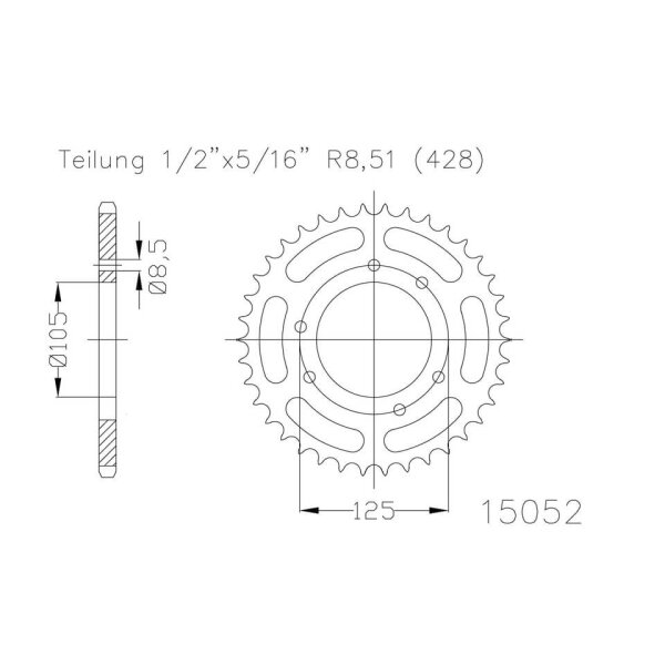 ESJOT Sprocket, 50 teeth