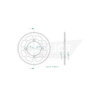 ESJOT Sprocket, 56 teeth, steel 428 pitch