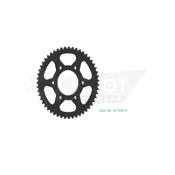 ESJOT Sprocket, 51 teeth, steel 428 pitch