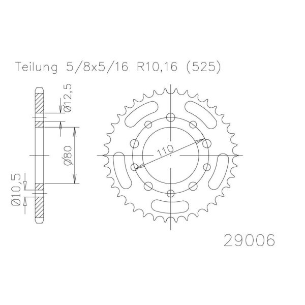 ESJOT Sprocket, 36 teeth