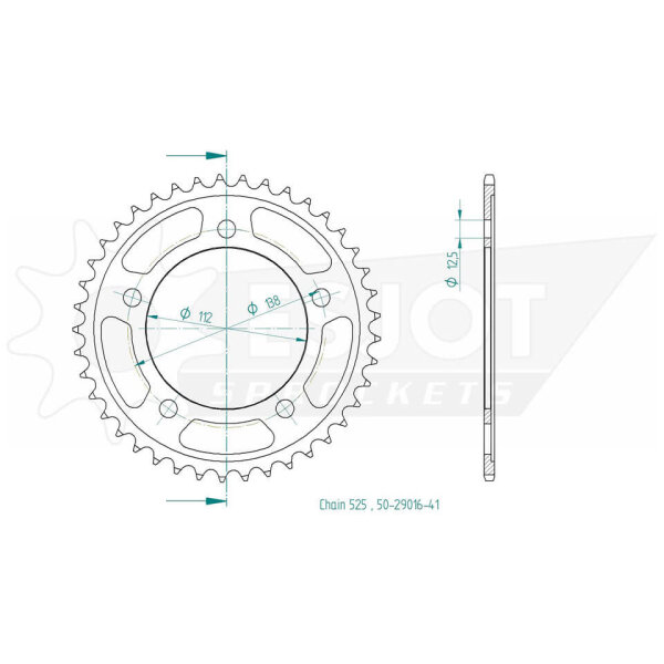 ESJOT Sprocket, 41 teeth