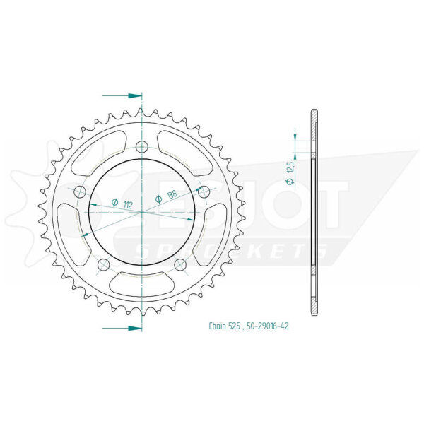 ESJOT Sprocket, 42 teeth