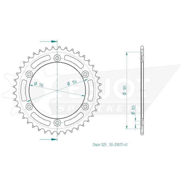 ESJOT Kettenrad, 41 Zähne
