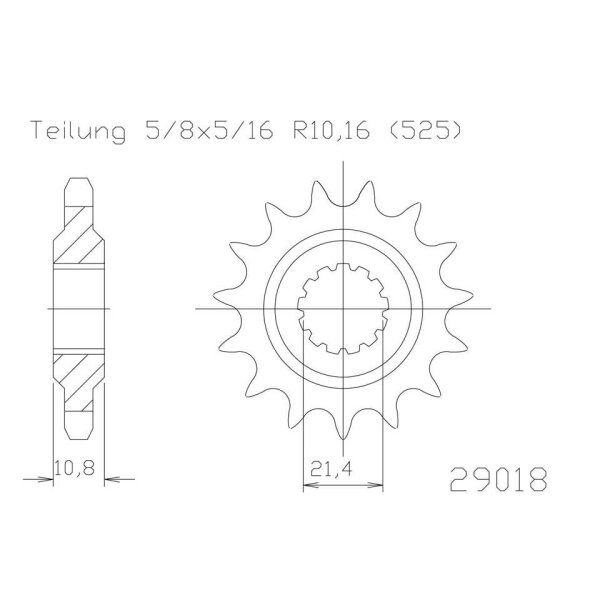 ESJOT Kettenritzel, 15 Zähne