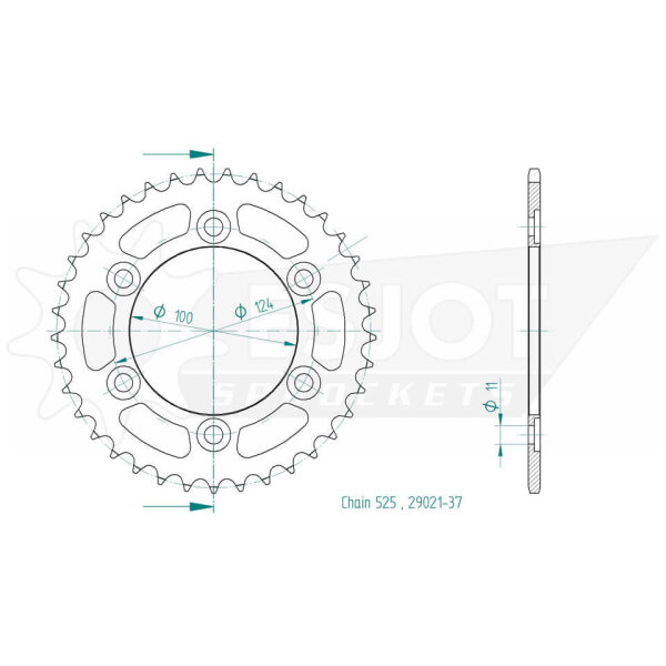 ESJOT Sprocket, 37 teeth