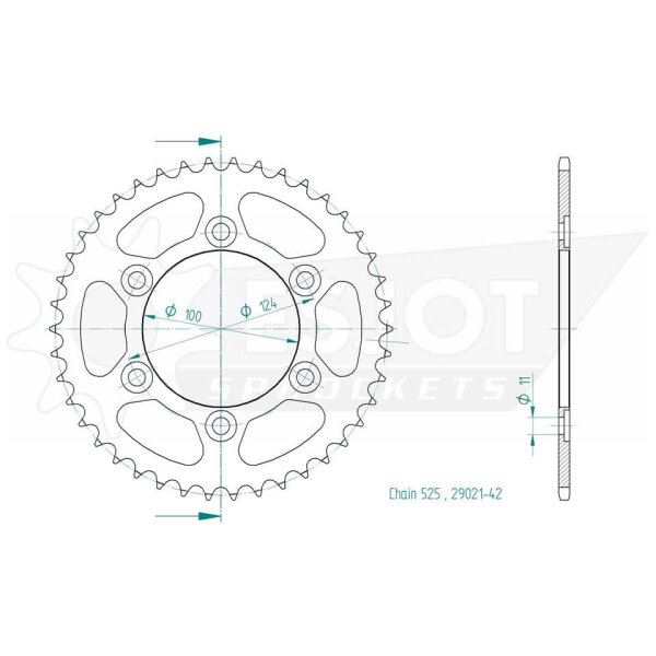 ESJOT Sprocket, 42 teeth