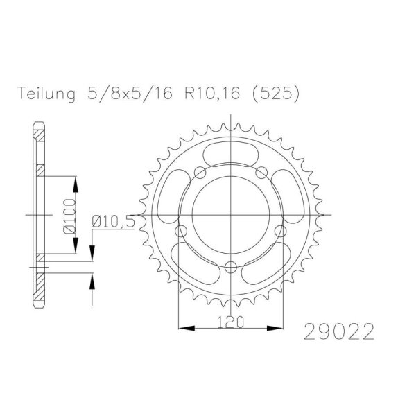 ESJOT Sprocket, 42 teeth