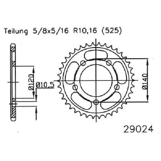 ESJOT Sprocket, 48 teeth