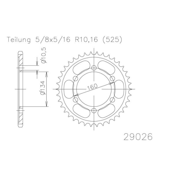 ESJOT Sprocket, 41 teeth