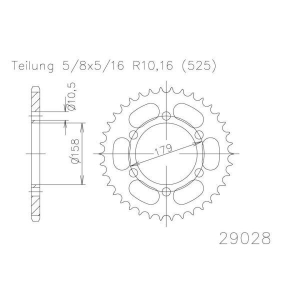 ESJOT Sprocket, 45 teeth