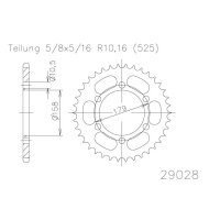 ESJOT Sprocket, 45 teeth