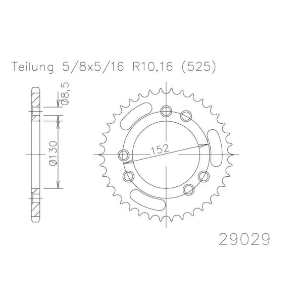 ESJOT Sprocket, 45 teeth