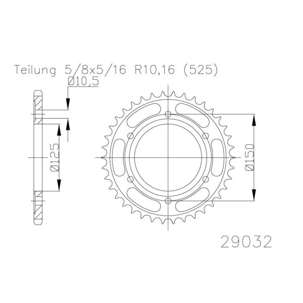 ESJOT Sprocket, 42 teeth