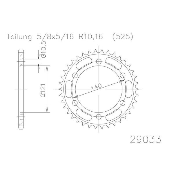 ESJOT Kettenrad, 43 Zähne