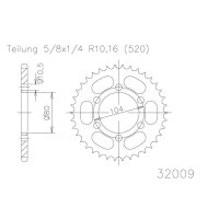 ESJOT Sprocket, 45 teeth