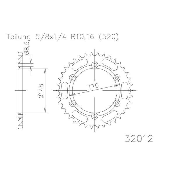 ESJOT Sprocket, 42 teeth