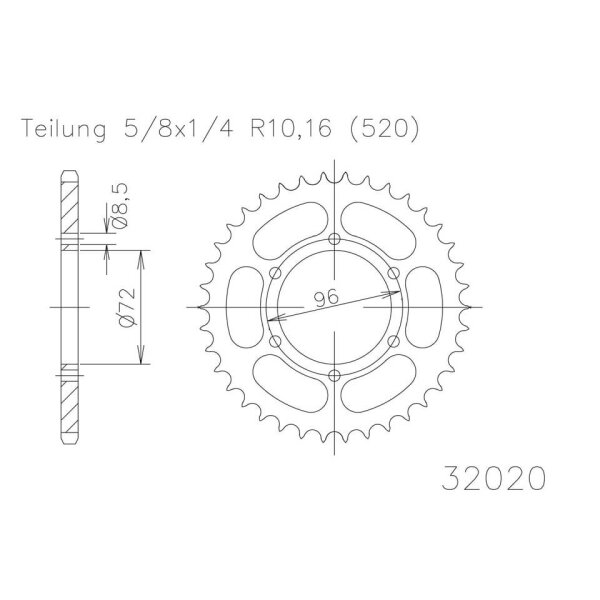 ESJOT Sprocket, 42 teeth