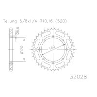 ESJOT Chain wheel, 43 teeth