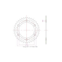 ESJOT Chain wheel, 43 teeth