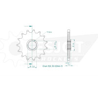 ESJOT Chain pinion, 15 teeth