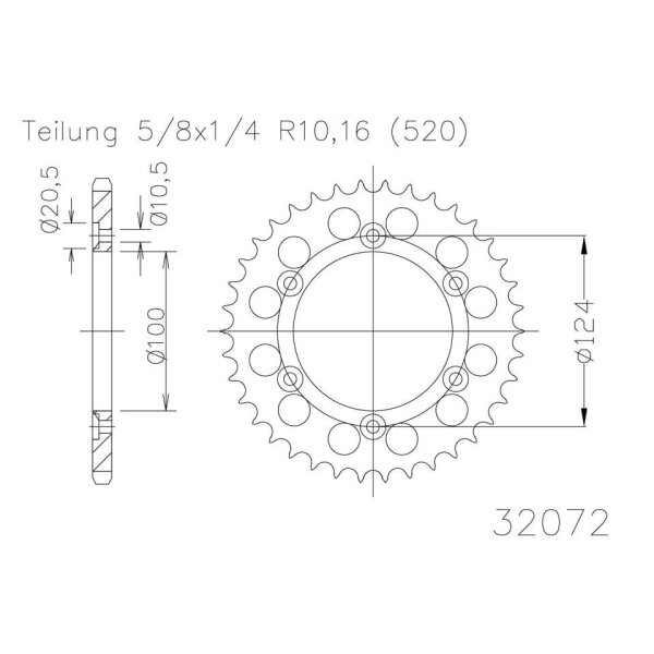 ESJOT Kettenrad, 37 Zähne