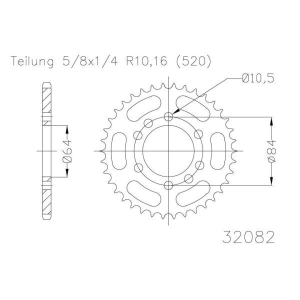 ESJOT Sprocket, 32 teeth