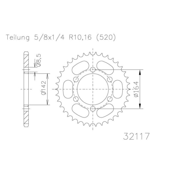 ESJOT Sprocket, 46 teeth