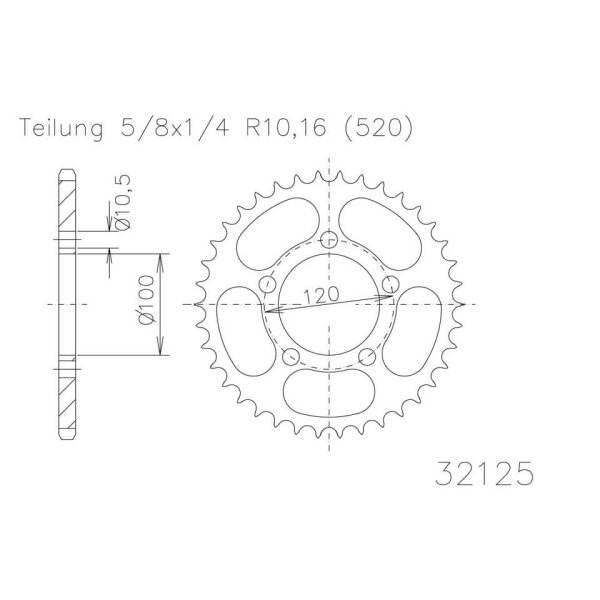 ESJOT Sprocket, 40 teeth