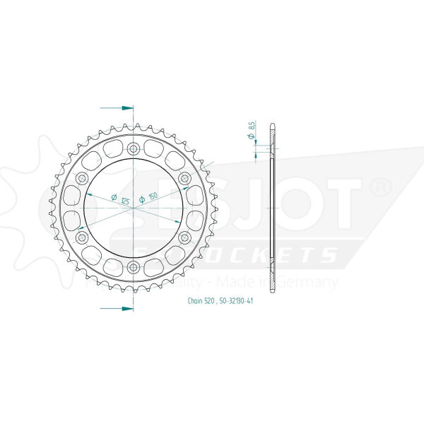 ESJOT Sprocket, 41 teeth