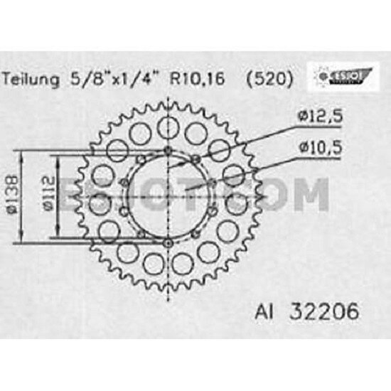 ESJOT Sprocket, 39 teeth