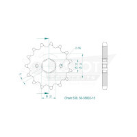 ESJOT Chain pinion, 15 teeth