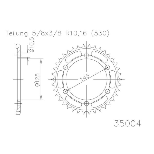 ESJOT Sprocket, 46 teeth