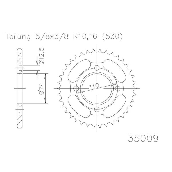 ESJOT Sprocket, 36 teeth