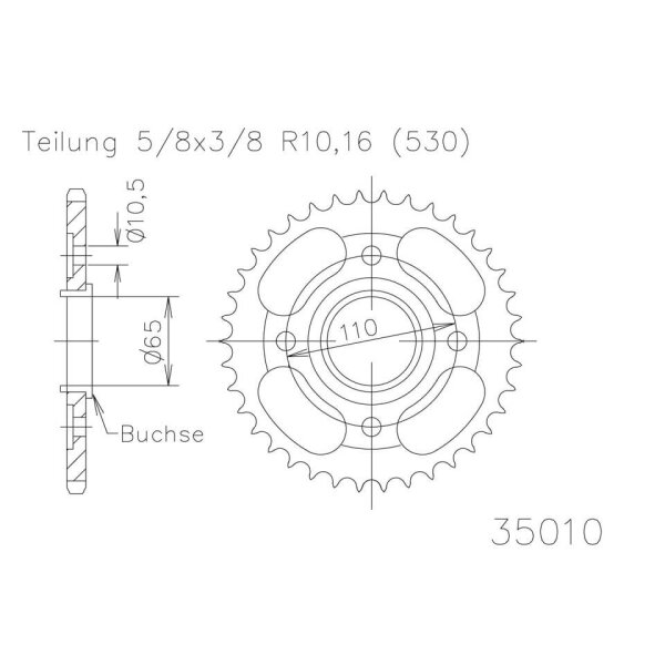 ESJOT Sprocket, 36 teeth