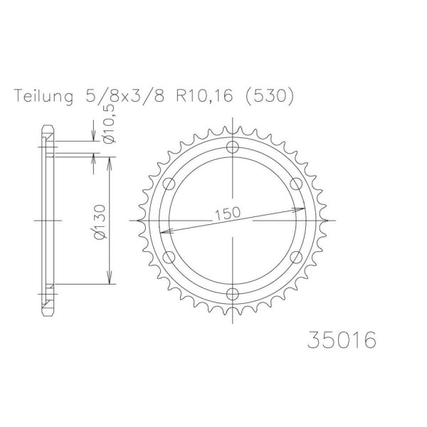 ESJOT Chain wheel, 43 teeth