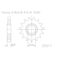 ESJOT Chain pinion, 15 teeth