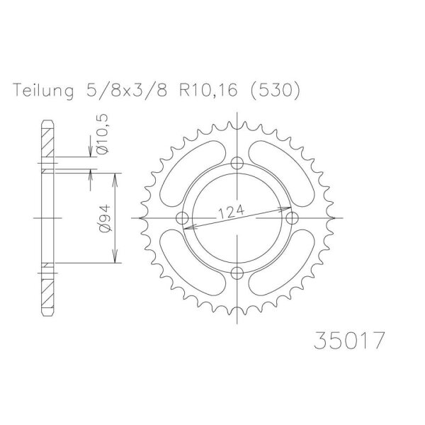 ESJOT Sprocket, 35 teeth