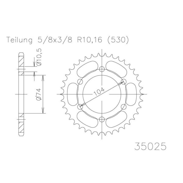 ESJOT Sprocket, 42 teeth