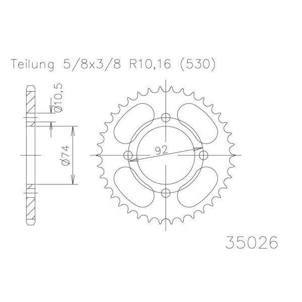 ESJOT Sprocket, 39 teeth