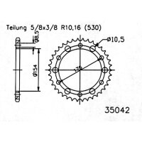 ESJOT Kettenrad, 43 Zähne