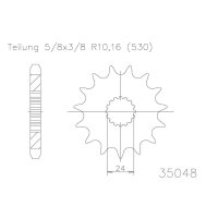 ESJOT Chain pinion, 17 teeth