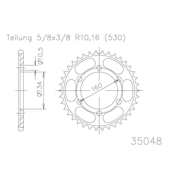 ESJOT Kettenrad, 40 Zähne