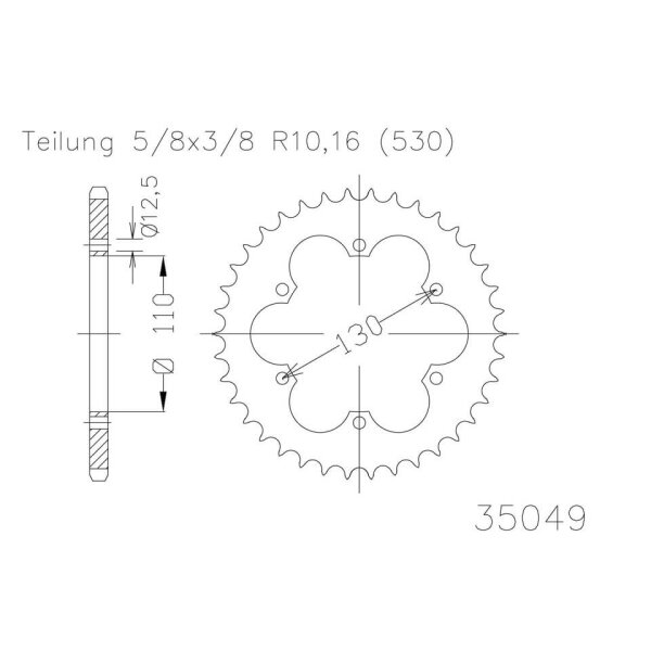 ESJOT Kettenrad, 36 Zähne