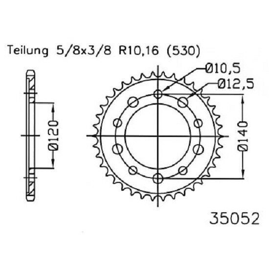 ESJOT Sprocket, 47 teeth