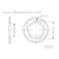 ESJOT Sprocket, 42 teeth