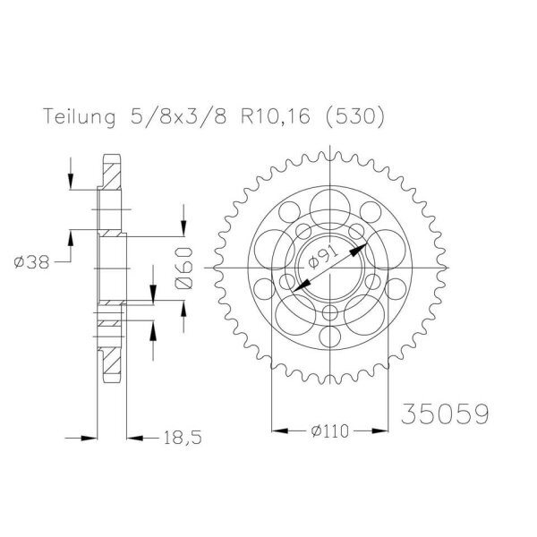 ESJOT Sprocket, 42 teeth