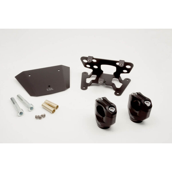 LSL Clamping block kit í˜28.6 MT-07, black clamping blocks