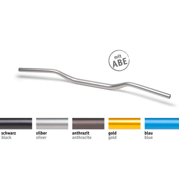 LSL X-Bar Alu-Lenker Cross Bar X00, 1 1/8 Zoll, anthrazit