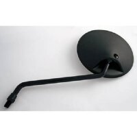 Cranked handlebar mirror